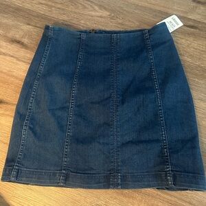 Free People Dark Blue Women's Pencil Skirt